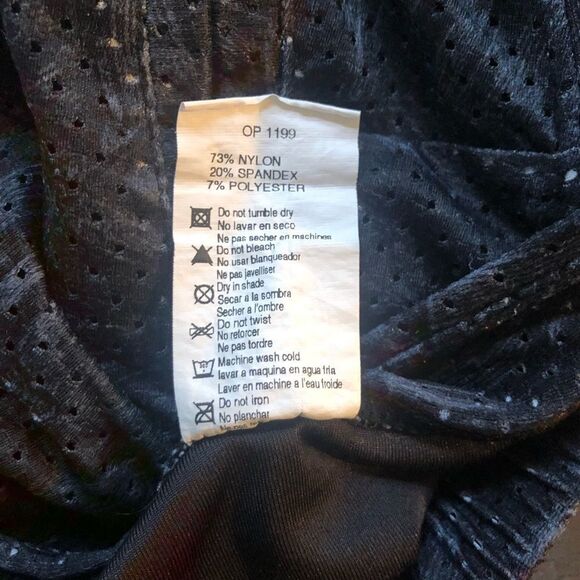 Maaji swim pants/cover-up, black/blue size XS - Picture 3 of 4